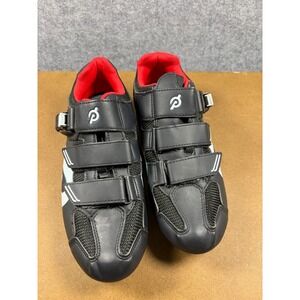 Peloton Cycling Shoes Mens 9 Womens 11 Black Red Indoor Bike Shoes Size 42